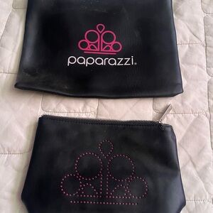 Paparazzi Black and Pink Cosmetic Bag Set